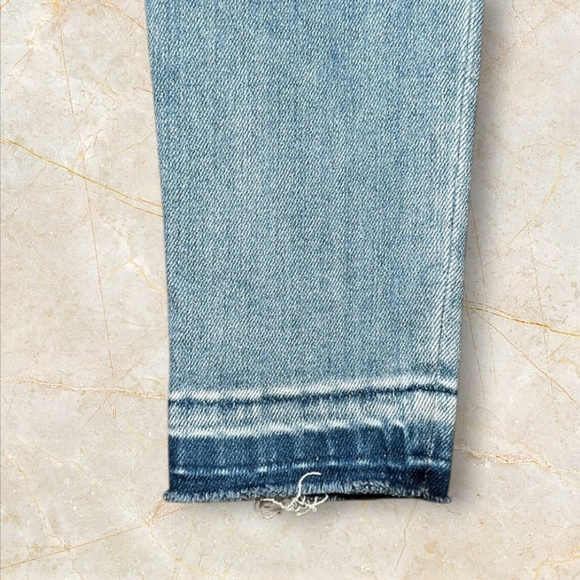 VERVET Haylie High Rise Contrast Hem Crop Skin Skinny Jeans sz 24 New with Tags - Picture 6 of 9